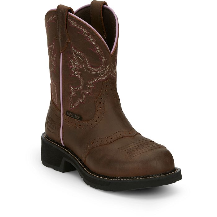 Wanette 8" Steel Toe Waterproof Work Boot