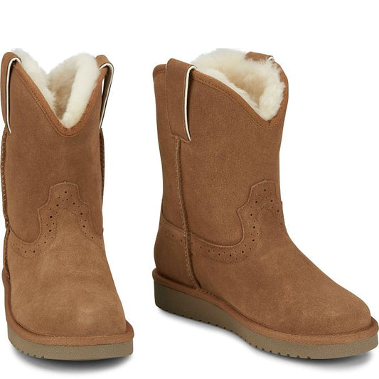 Heidi 8" Suede Shearling