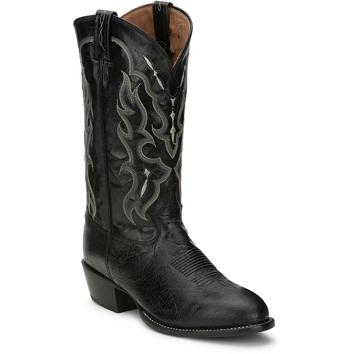 Bonham 13" Smooth Ostrich Western Boot