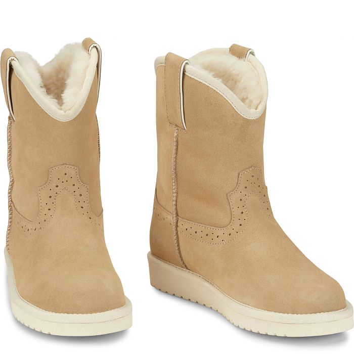 Heidi 8" Suede Shearling