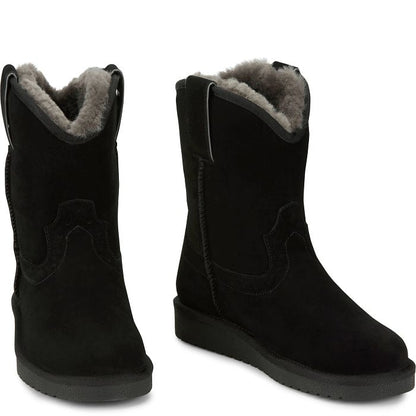 Heidi 8" Suede Shearling
